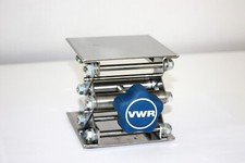 VWR 14233-362 Stainless Laboratory Jack, 4”x4” Platform, 2.5”-5” Range, Lab Lift