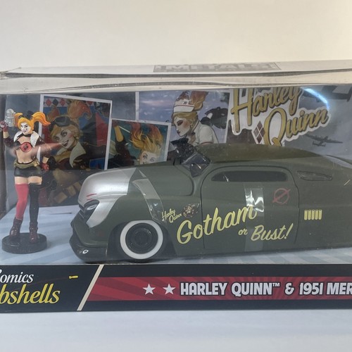 Jada Toys DC Comics Bombshells Harley Quinn & 1951 Mercury Die-cast Car 1 2... - 第 3/7 張圖片