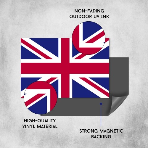 British Flag Car Magnet Decal 4 x 6 Heavy Duty for Car Truck SUV - Bild 5 von 7