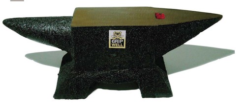 GRIPWELL Anvil Cast Iron Anvil Long Round Horn Metal Work Hardy Hole 5-100kg - Picture 2 of 2