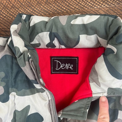 DETRE Small Neu mit Etikett Camouflage gefütterter Mantel Boutique Übergröße Damenjacke - Bild 3 von 7