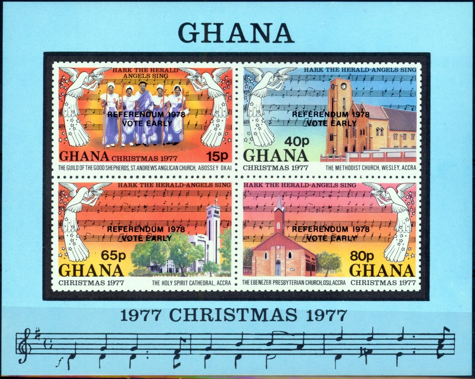 Ghana 1978 Referendum Mini Sheet SGMS834 V.F MNH