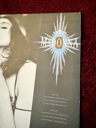 MADONNA SEPIA TONE LIKE A PRAYER US PROMO 12" VINYL RECORD UNIQUE PRAYING MIXES - Picture 3 of 11