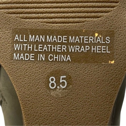 Report Womens Shoes Guine Bootie Sz 8.5 Olive Green Ankle Zip Chic Wedge New - Picture 11 of 13