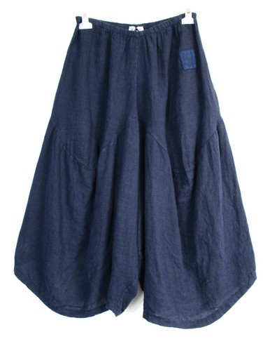 Lagenlook 100% Leinen Gerissen Fallschirm Hosenrock Hose One Größe: Regular ( - Bild 16 von 18