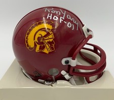 RON YARY signed/autographed USC TROJANS VSR4 Mini Helmet w/HOF 01 - BECKETT