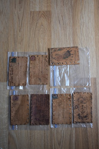 Vintage 1900's Leather Embossed Postcards~LOT OF 6 Great for a collector - Picture 7 of 8