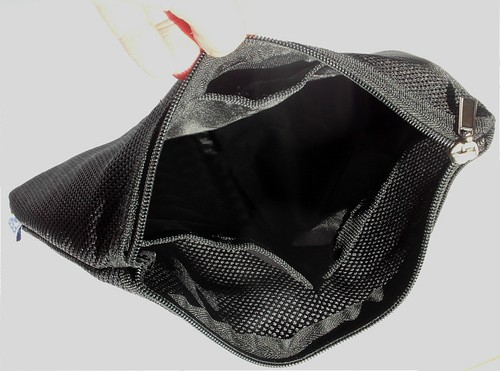 Black Mesh Soft Protective Pouch, Bag, Cover 26 x 20cm / 10.2" x 7.8" - Picture 2 of 6