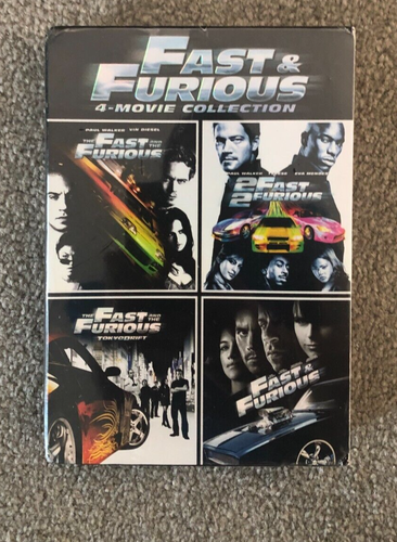 Brand New NIB Lot of Fast & Furious 4-Movie Paul Walker Collection Rare DVDs