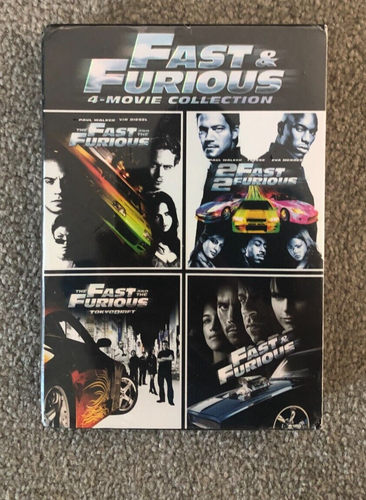 Brand New NIB Lot of Fast & Furious 4-Movie Paul Walker Collection Rare DVDs - Picture 1 of 3