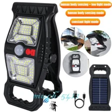 Solar LED Lights Outdoor Waterproof Tree Fence Clip Motion Sensor Wall Light