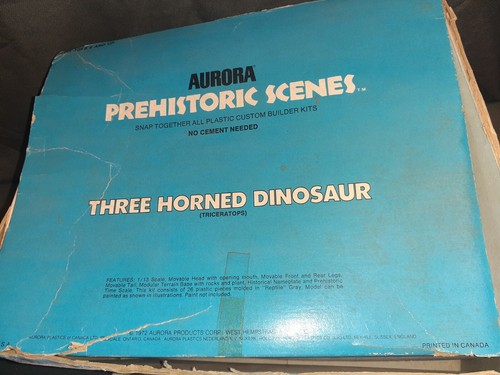 1972 Vintage Aurora Prehistoric Scenes Spiked Dinosaur Model Kit w/Box FAST SHIP - Picture 23 of 24