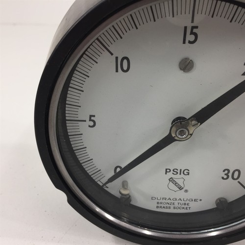Ashcroft Duragauge 0-30PSIG Pressure Gauge Back Mount 4" Face - Picture 5 of 10