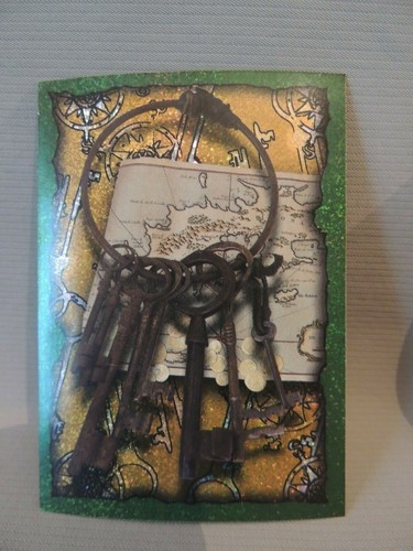 2 Cards Pirates of the Caribbean- Poch Logo - Poch Keychain - Picture 4 of 6