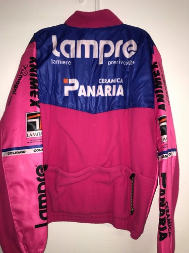 felpa tuta pile ciclismo colnago santini old vintage retro nuova rosa XXL - Foto 2 di 2