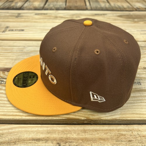 Toronto Blue Jays New Era 59Fifty Tiramisú Dorado Marrón Sombrero Ajustado Talla 7 5/8 - Imagen 5 de 5