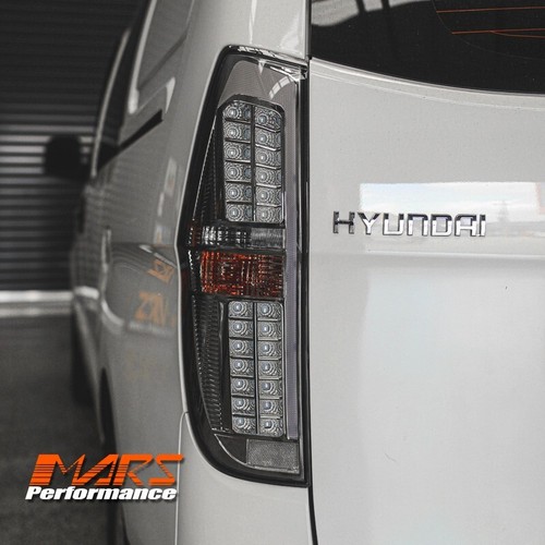 Luces traseras con barra de rayas LED 3D ahumada completa para Hyundai iLoad e iMax furgoneta 2008-2021 - Imagen 8 de 11