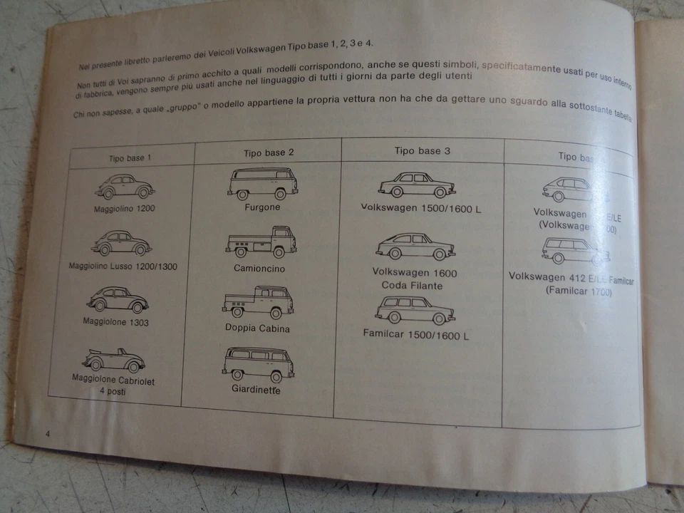 LIBRETTO VOLKSWAGEN MAGGIOLINO - TRANSPORTER - EDIZIONE 1972 - ORIGINALE - Immagine 2 di 3