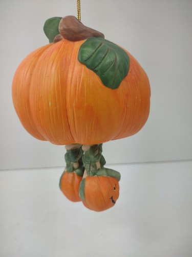 Vintage Halloween Kürbis Glockenspiel Windspiel Porzellan anthropomorph gruselig - Bild 5 von 12