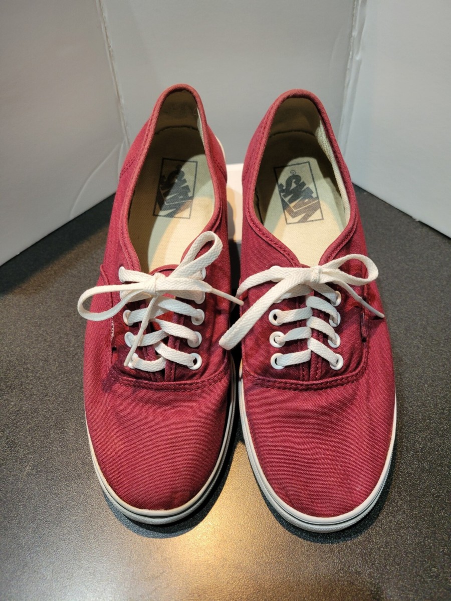 Vans Cranberry Color Ladies Lace Up Sneakers Size 8.5 721278 eBay