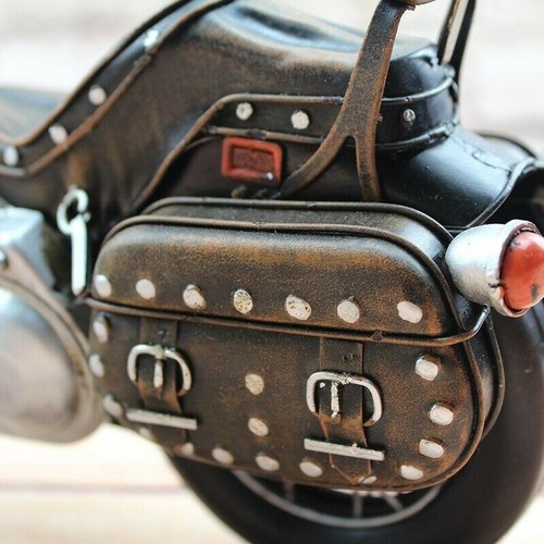 1: 8 Scale Retro Tinplate 1979 Harley Davidson Motorcycle Model FXSTS Artwork NR - Picture 3 of 4