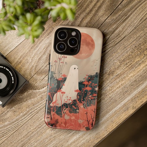 Japanese Style Cute Ghost Wildflowers Boho Tough Phone Case iPhone Samsung Pixel - Afbeelding 34 van 250