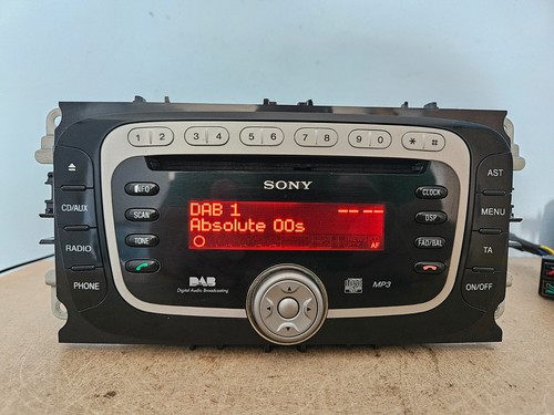 FORD SONY DAB MP3 AUTORADIO STEREO LETTORE CD FOCUS MK2 2008 2009 2010 TIPO OVALE - Foto 6 di 11