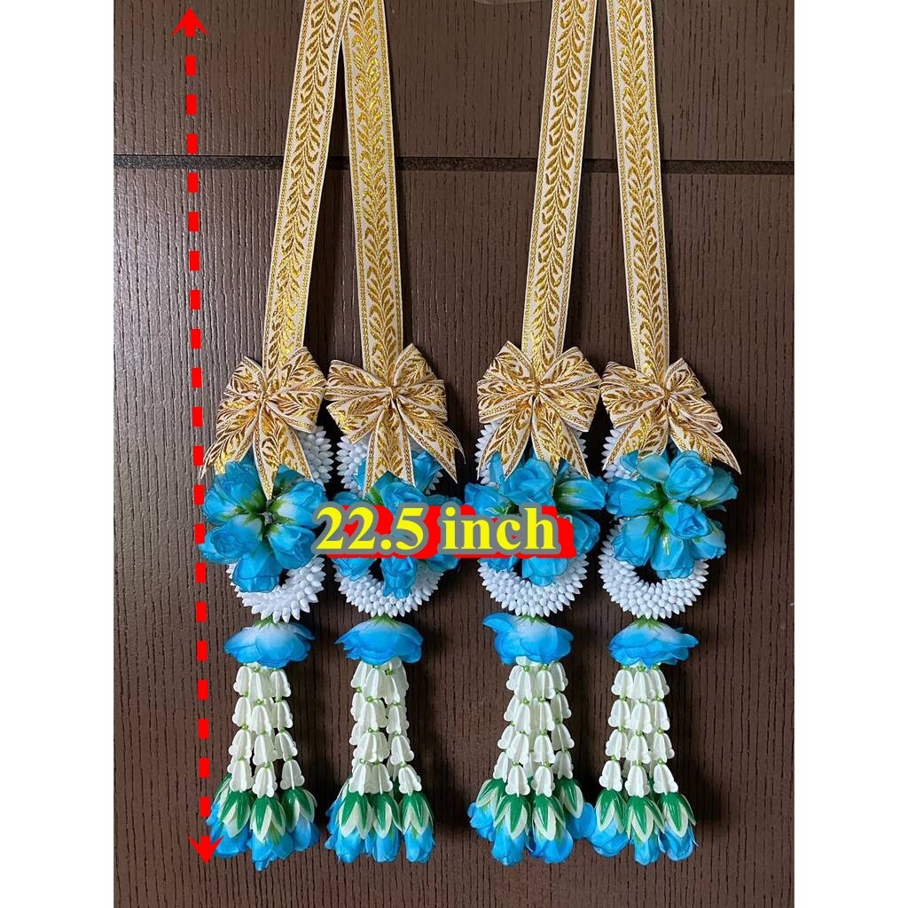 Pair Malai Artificial Flower Thai Wedding Ceremony Plastic Fabric ...