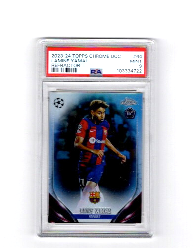 スポーツ選手 amemiptTopps Chrome #1 Refractor 2023-24 Topps Chrome UEFA Club Competitions - Lamine Yamal