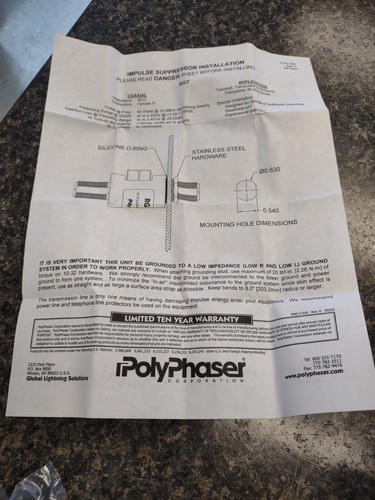 DC-2.4 GHz Replacement Gas Tube Lightning Arrestor - Picture 4 of 8
