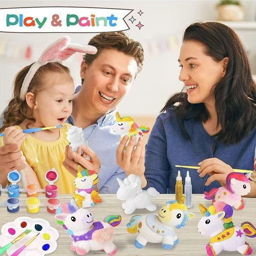 SpringFlower Einhorn Kunsthandwerk Malset 8-teilig Geschenk Spielzeug für 3-8 Mädchen - Bild 6 von 9