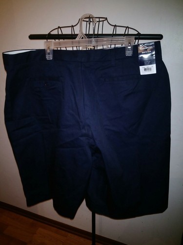 Cherokee Men's Size 42 Work DRESS CASUAL Uniform Shorts Navy Blue NEW - Picture 2 of 9