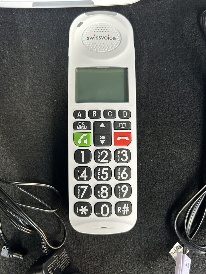 Swissvoice Xtra 2155 Cordless Big Button Hearing Aid Elderly Amplified