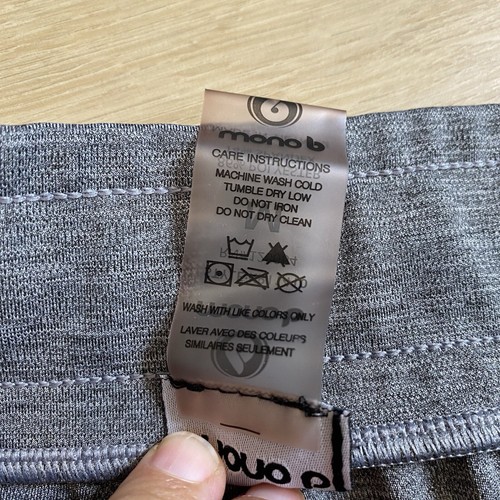 Pantalones deportivos Mono B para mujer gris medio con cordón ropa deportiva cintura elástica gris - Imagen 8 de 8