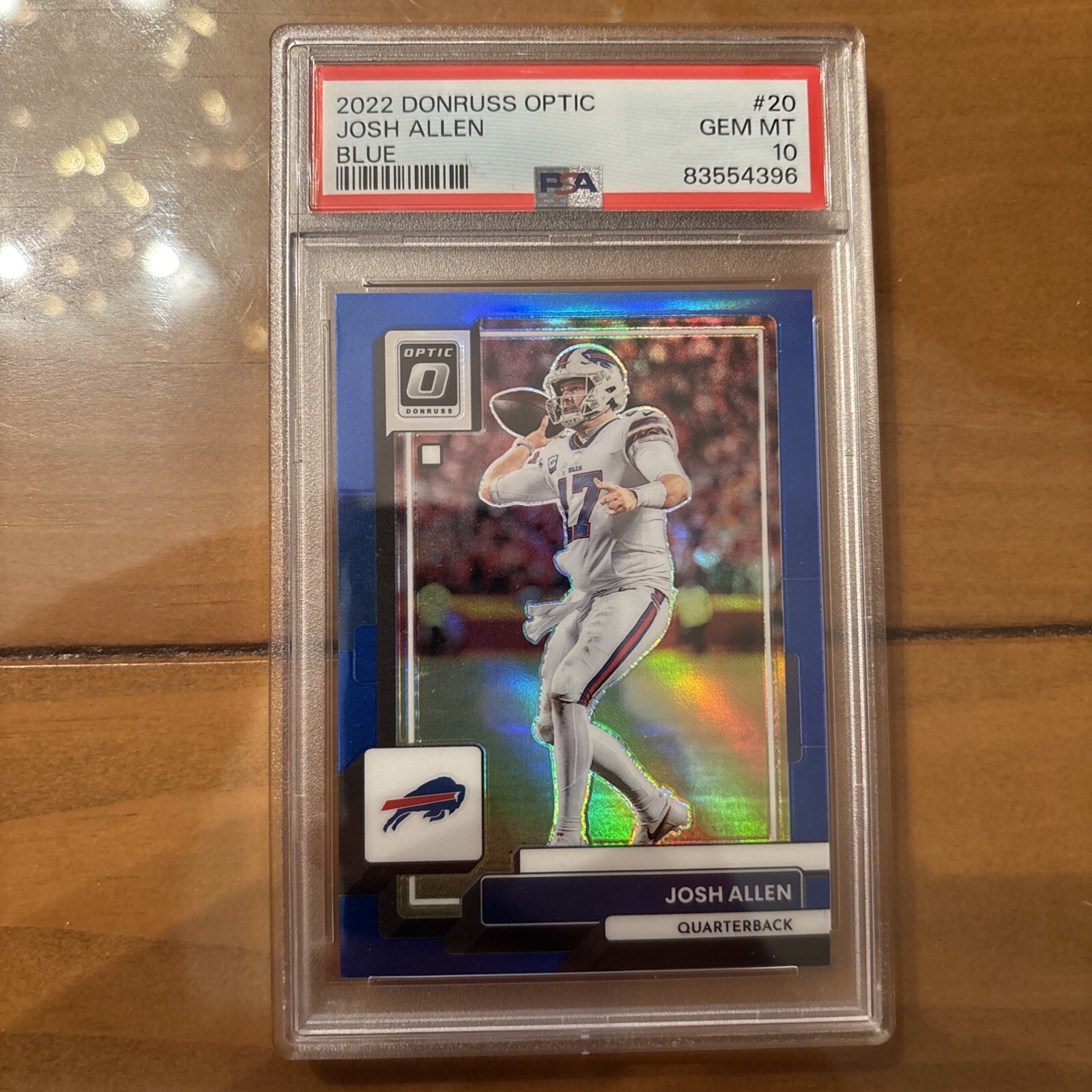 2022 Panini Donruss Optic - Blue Prizm #20 Josh Allen /179