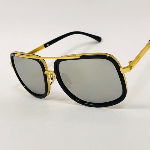 Retro Oversized Square Vintage Gold Metal Bar Men Designer Fashion Sunglasses Ma - Picture 8 of 28