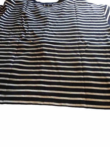 Woman Tribal Jeans Striped Top Size Large Color Deep Sky Shirt Clothing - Picture 5 of 6