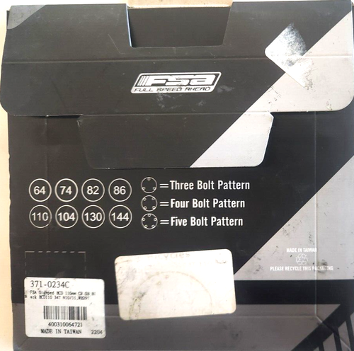 Full Speed Ahead Pro Road Chainring - 34t, 110 BCD, Aluminum, N11, Black - Picture 2 of 4