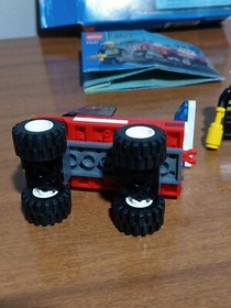 Vtg LEGO CITY: Fire Car Fireman Fire Fighter Complete Set #7241 With Box Manual