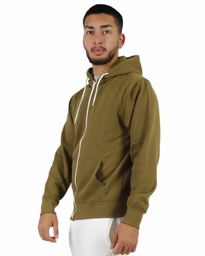 Uni Kapuzenpullover Hoodies mit durchgehendem Reißverschluss für Männer UK Erwachsene Fleece Reißverschluss Hoody - Bild 20 von 33