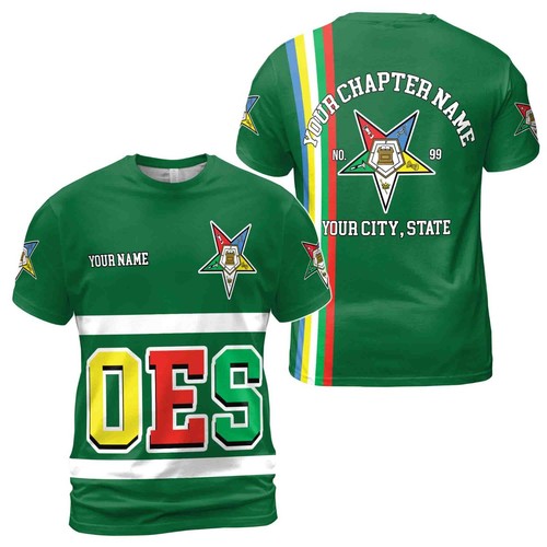 Camiseta Personalizada Multicolor Orden de la Estrella del Este OES AF&AM S-5XL - Imagen 3 de 19