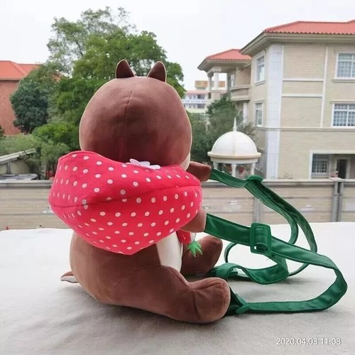 Tokyo Disney Sea Chip 'n Dale Plush Doll With hat Shoulder Bag Backpack - Picture 2 of 3