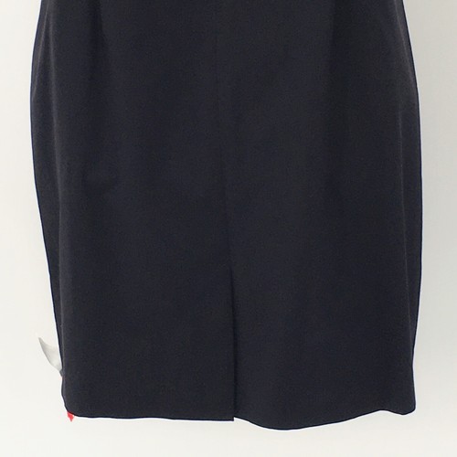 Theory Sleeveless Sheath Dress Black Stretch Cotton Fitted Midi Betty 2B Sz 10 - Picture 10 of 15