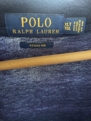 Polo Ralph Lauren Estate Rib Herren Gr. XL TallBlue 1/4 Zip Pullover Strickpullover - Bild 2 von 3