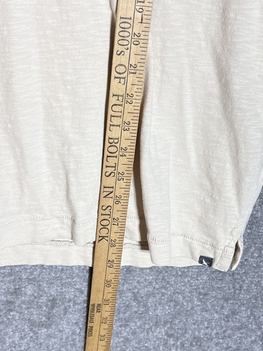 Eddie Bauer Outdoor Polo Shirt Mens Size Large Beige Cotton Chest Flap Pockets - Picture 8 of 8