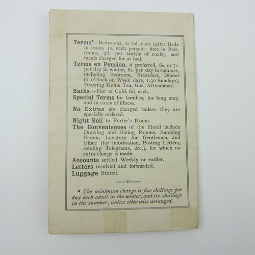 Victorian Trade Card Brochure Burrs Hotel Queen Square London W.C. Antique 1890s - Picture 4 of 12