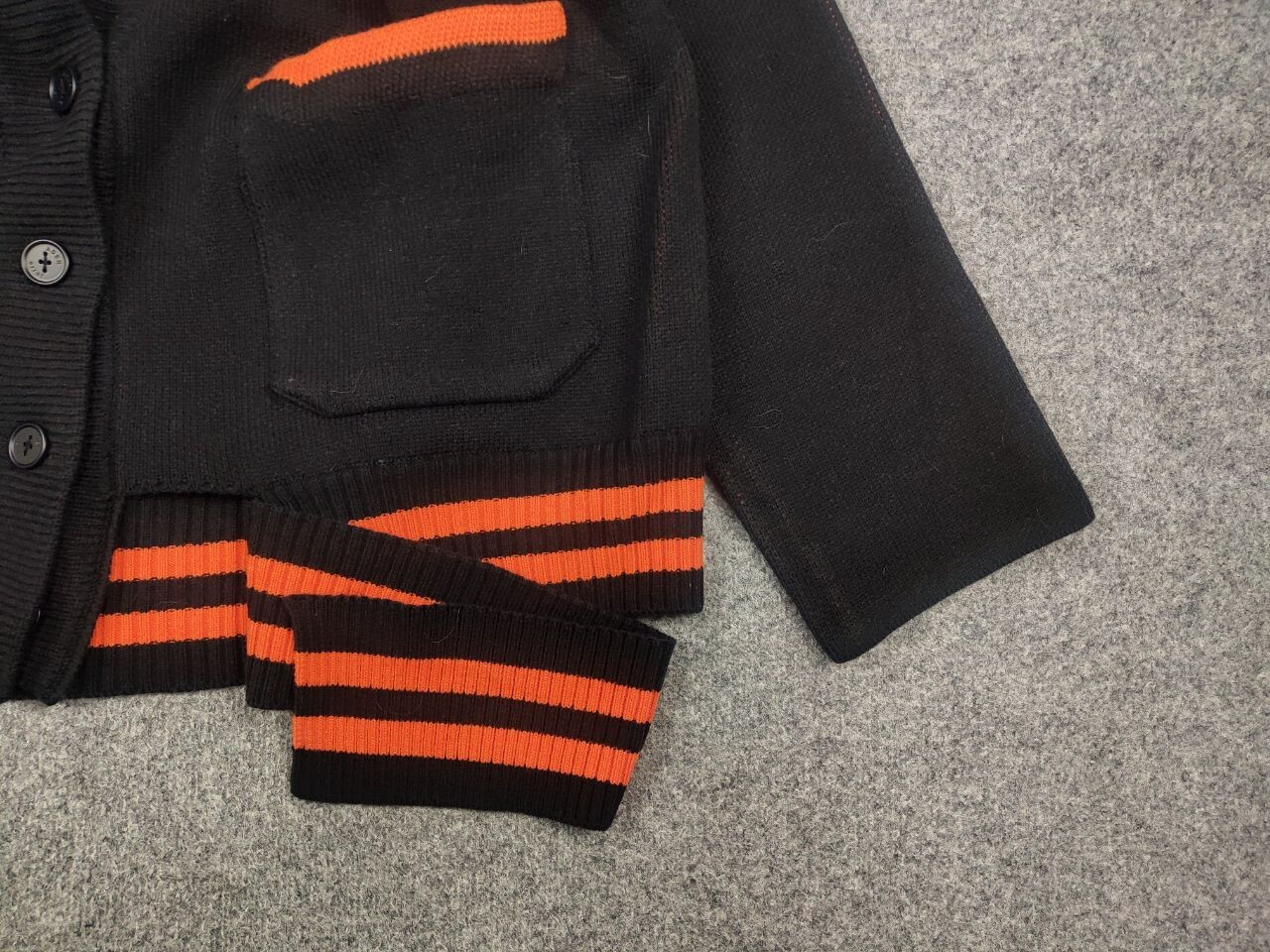 Ader Error Design Black Oversized Knit Button Kim… - image 14