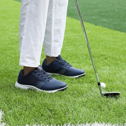 High Quality Men Waterproof Anti Slip Spikes Golf Shoes Outdoor Walking Sneakers - Picture 3 of 32