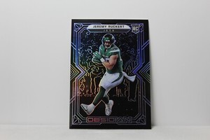 2022 Panini Obsidian Football Electric Etch Purple Jeremy Ruckert #155