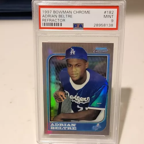 1997 Bowman Chrome Refractor Adrian Beltre PSA 9